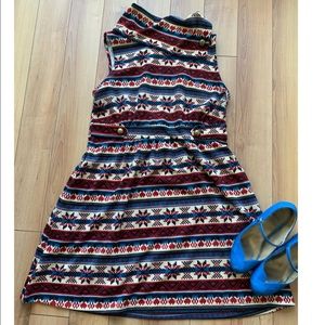 ModCloth Dress with Assymetrical Shawl Collar